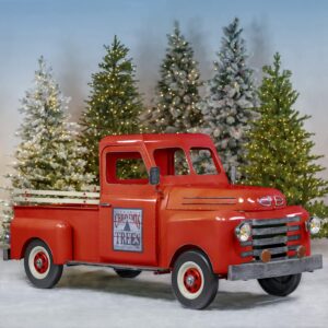 Image 1 of 10ft metal christmas truck decoration