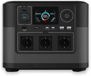 Image 1 of 1200w solar generator 1000wh lithium battery