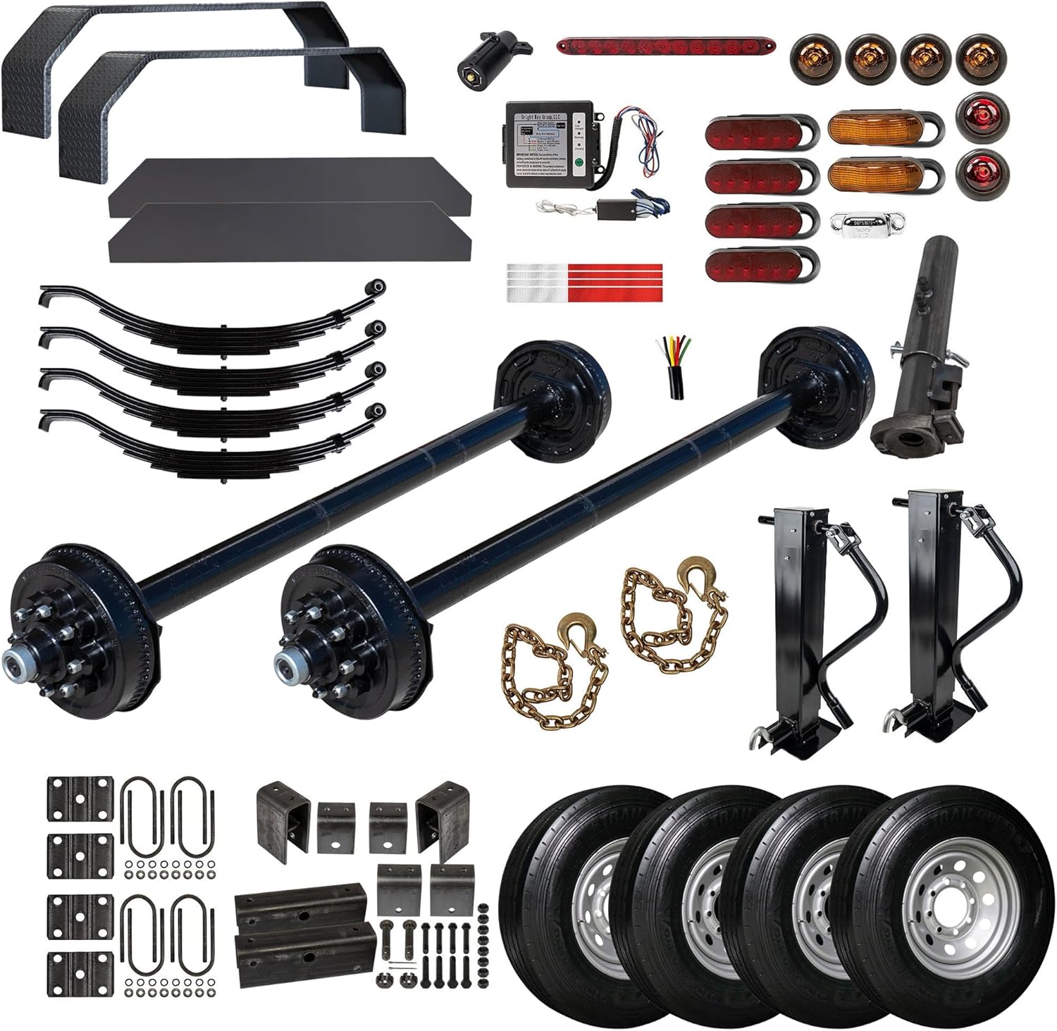 16k tandem axle gooseneck trailer kit,buy 16k gooseneck trailer kit,8000 lb tandem axle kit worth it,heavy duty gooseneck trailer parts,16k capacity trailer kit pros cons,best tandem axle trailer kit for hauling - detailed features and technical specifications