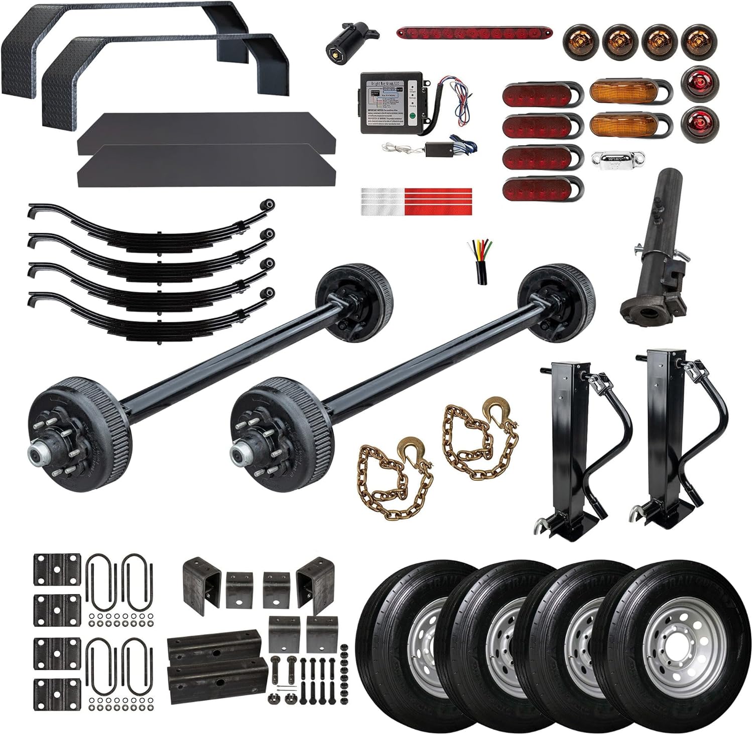 8000 lb gooseneck trailer parts kit,tandem axle gooseneck kit worth buying,heavy duty trailer axle kit pros and cons,16k capacity trailer parts kit,gooseneck trailer kit vs building yourself,should I buy a complete trailer axle kit - detailed features and technical specifications