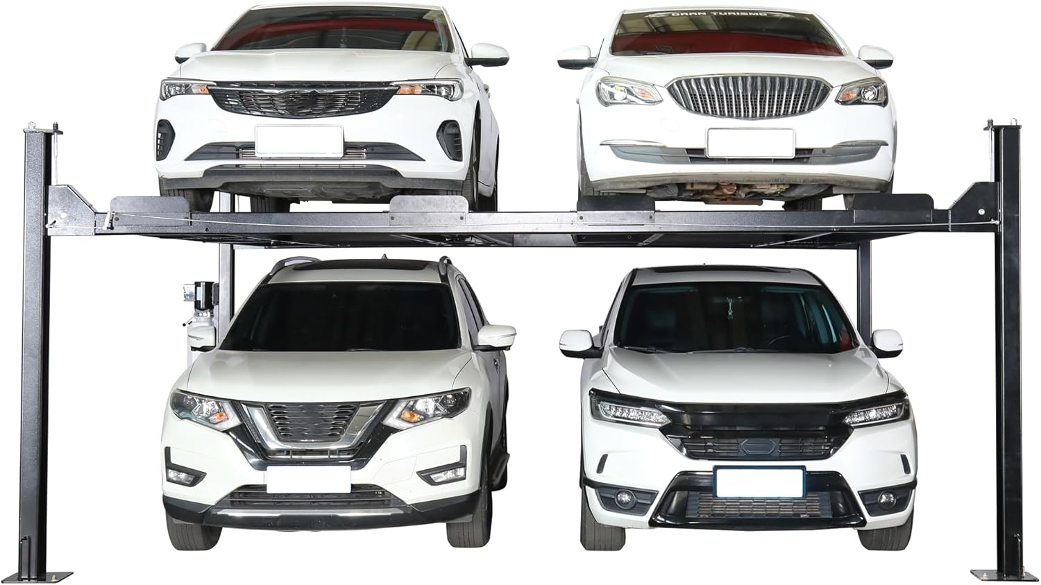 APlusLift 9000LB 4-post double deck car lift,should I buy APlusLift 4-post lift,best double deck parking lift for garage,APlusLift 9000LB lift pros and cons,APlusLift vs BendPak car lift,heavy duty 4-post lift worth buying - detailed features and technical specifications