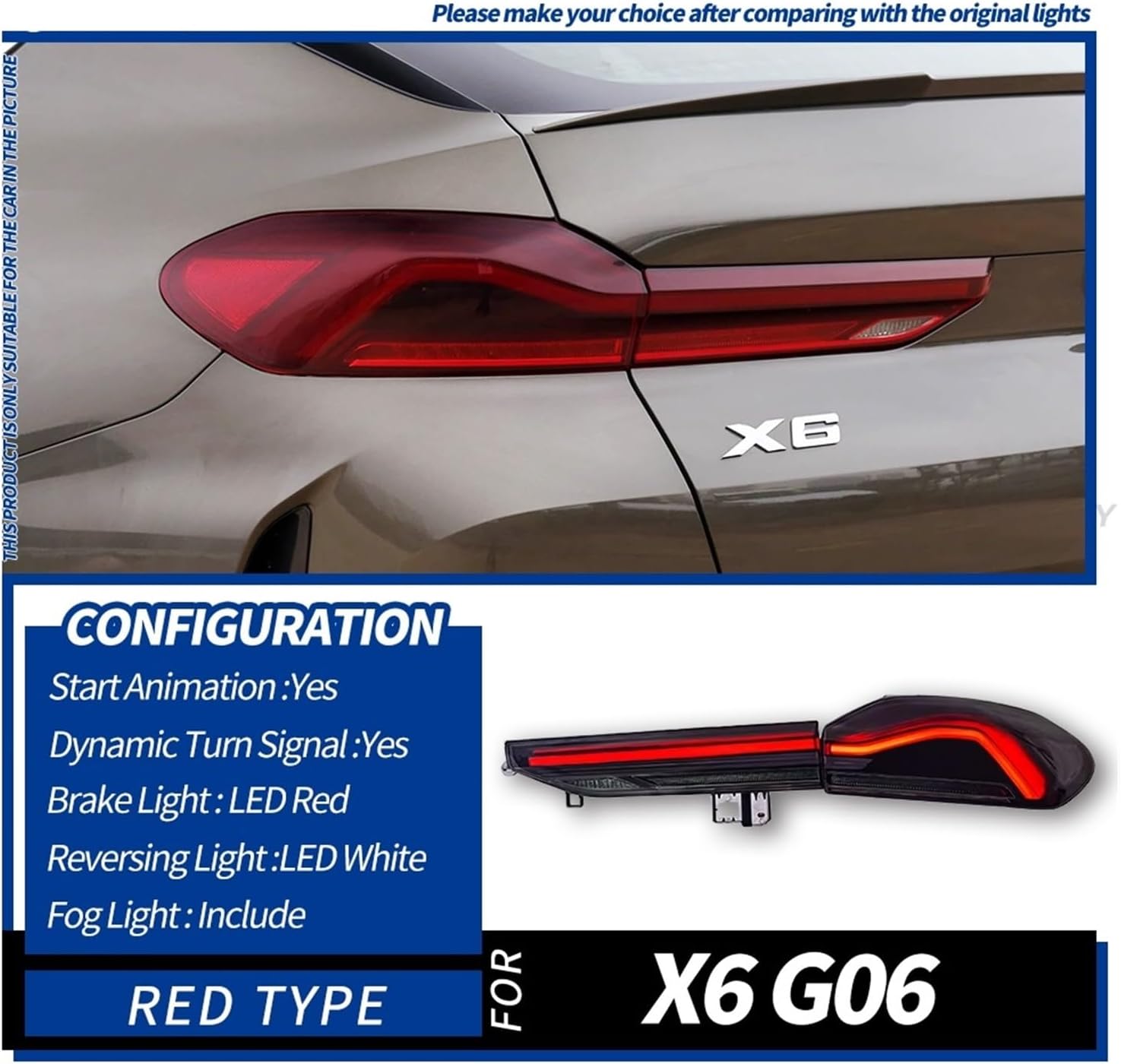 BMW X6 G06 LED tail light buy,BMW X6 G06 tail light pros cons,should I buy BMW X6 G06 LED tail light,BMW X6 G06 tail light vs OEM,BMW X6 tail light worth buying,best tail light for BMW X6 G06 unboxing and complete package contents