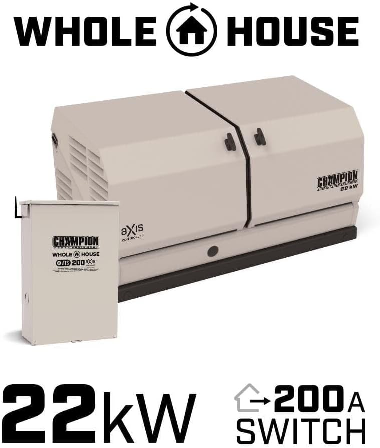 Champion aXis 22kW generator worth it,Champion aXis 22kW pros and cons,Champion aXis vs Generac,should I buy a Champion aXis generator,Champion aXis 22kW whole house,best home standby generator unboxing and complete package contents