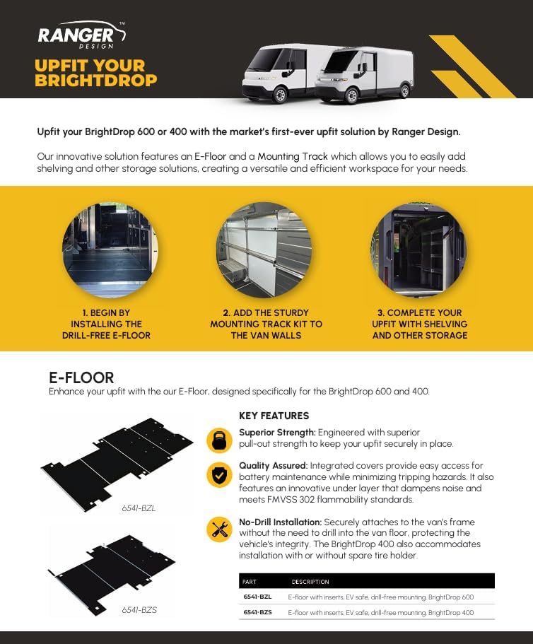 Step-by-step guide for Chevrolet BrightDrop 400 shelving package,BrightDrop 400 van shelving system,electric van storage solutions,Ranger Design shelving pros cons,delivery van upfit kit worth buying,BrightDrop cargo organization ideas - complete tutorial