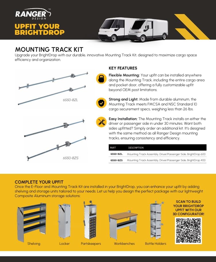 Chevrolet BrightDrop 400 shelving package,BrightDrop 400 van shelving system,electric van storage solutions,Ranger Design shelving pros cons,delivery van upfit kit worth buying,BrightDrop cargo organization ideas performance testing and real-world results