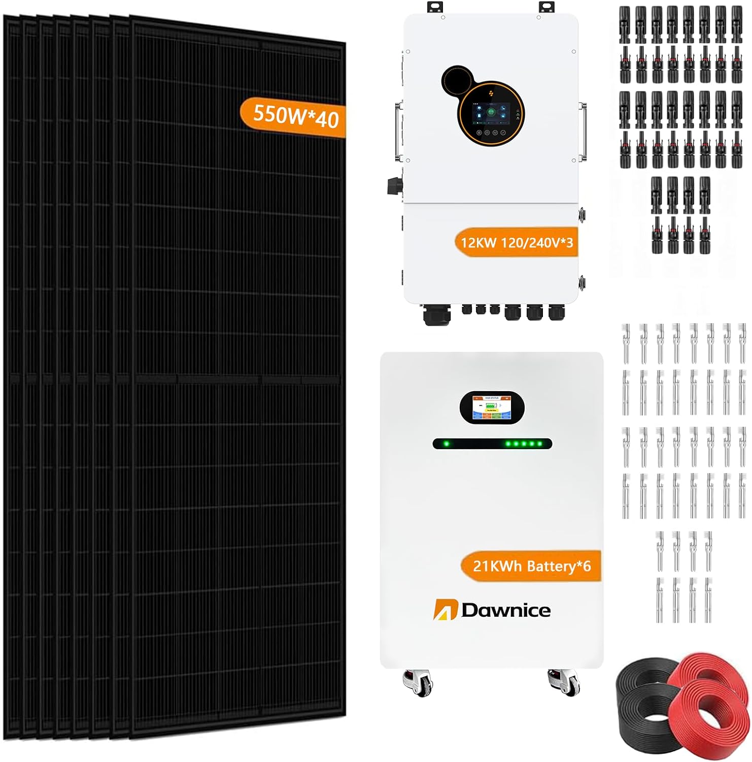 Dawnice 22000W solar system worth it,should I buy Dawnice solar system,Dawnice 22000W pros cons,best 22000W solar system kit,Dawnice hybrid solar system worth buying,22000W solar system complete kit - detailed features and technical specifications