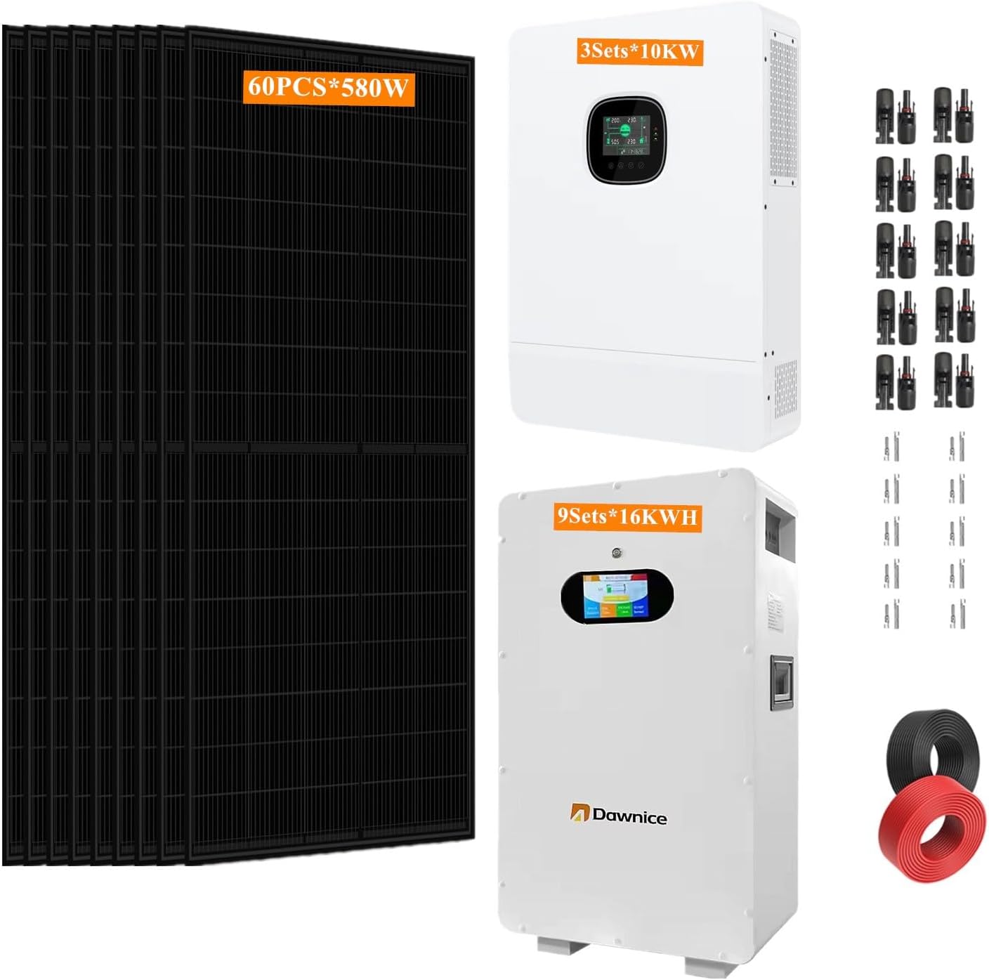 Dawnice 30KW off-grid solar kit,should I buy Dawnice solar kit,Dawnice solar system pros cons,30KW off-grid solar kit worth buying,best off-grid solar system kit,Dawnice vs other solar brands - detailed features and technical specifications