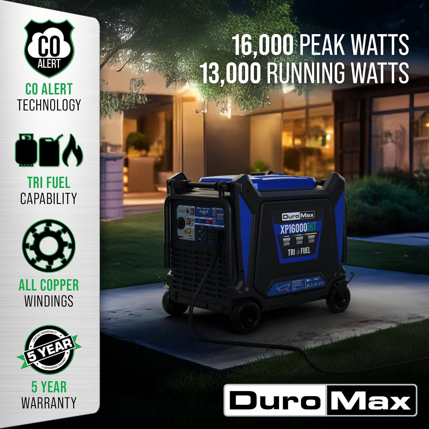 DuroMax XP16000iHT tri fuel generator,should I buy DuroMax XP16000iHT,DuroMax XP16000iHT pros cons,best large tri fuel inverter generator,DuroMax XP16000iHT for whole home backup,DuroMax XP16000iHT worth buying unboxing and complete package contents