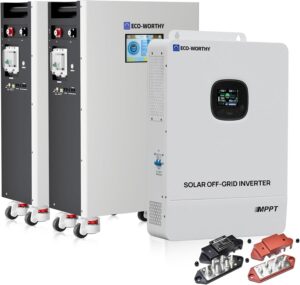Image 1 of ECO-WORTHY 10kW hybrid inverter system