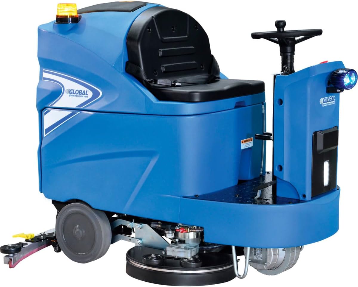 Global Industrial floor scrubber worth it,should I buy Global Industrial floor scrubber,Global Industrial 641750 pros cons,best ride-on floor scrubber,Global Industrial vs Tennant,automatic floor scrubber worth buying unboxing and complete package contents