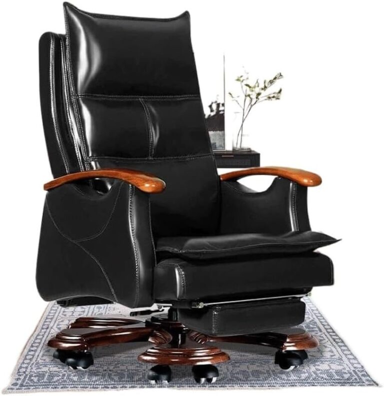 Image 1 of HIONJIN office chair with footstool