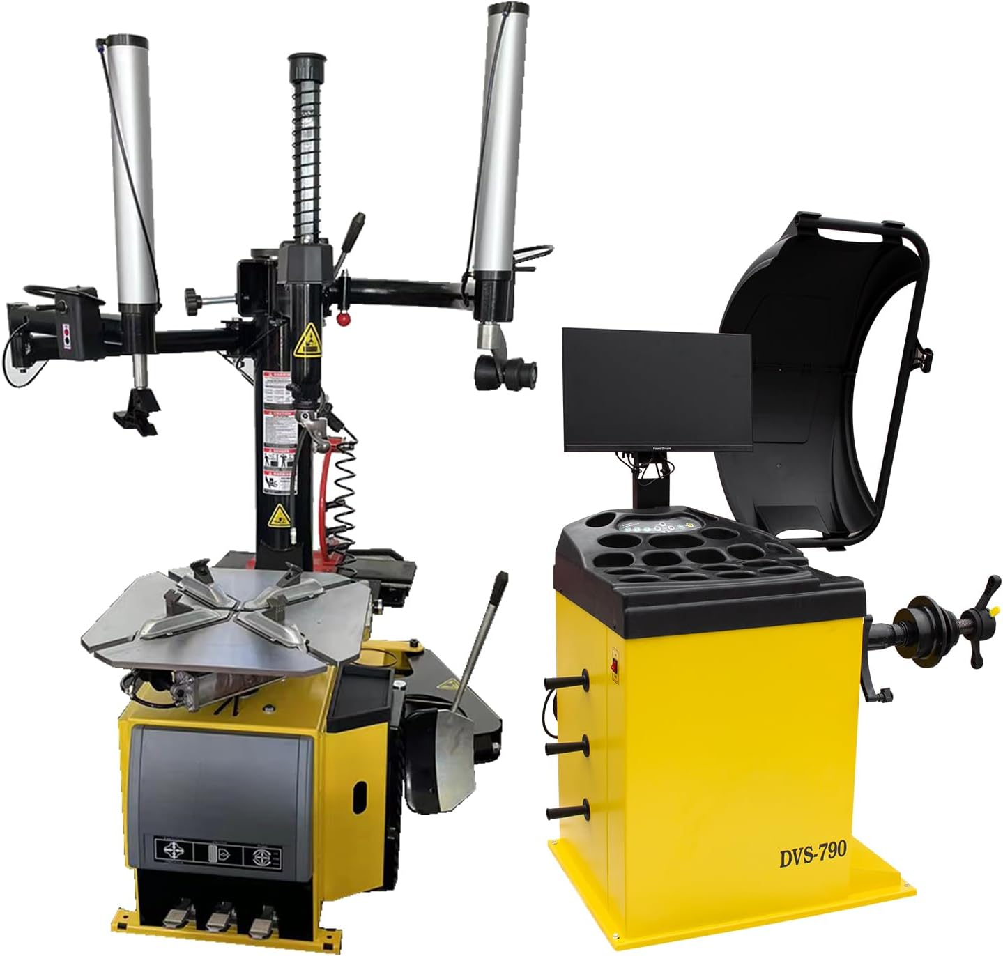 HPDMC tire changer balancer combo unboxing and complete package contents including all accessories