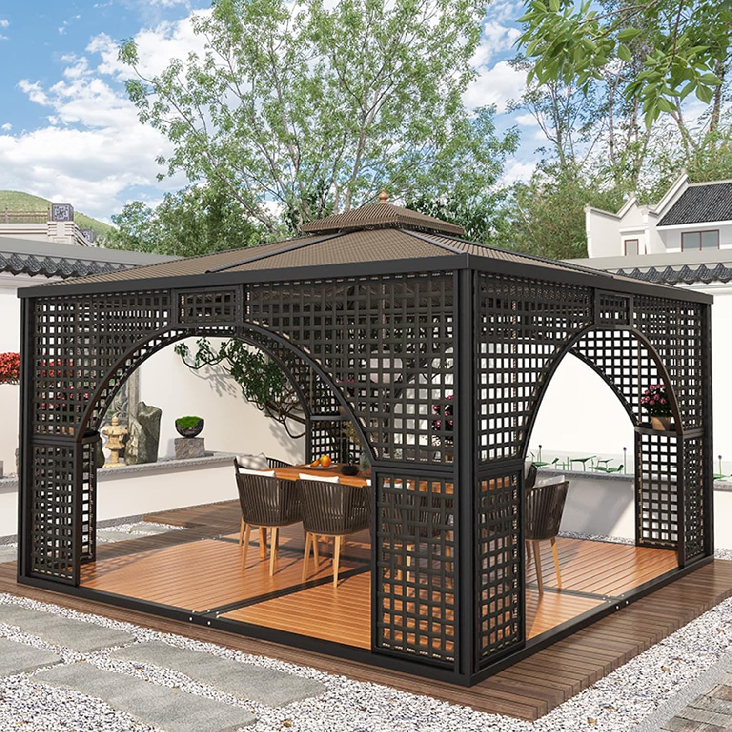 MARURY pavilion worth buying,should I buy MARURY pavilion,MARURY gazebo pros cons,best hardtop gazebo for backyard,MARURY pavilion vs alternatives,MARURY outdoor pavilion honest unboxing and complete package contents