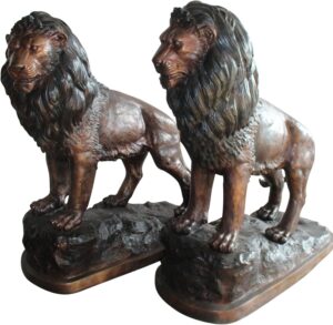 Image 1 of NIFAO bronze lion statues worth buying