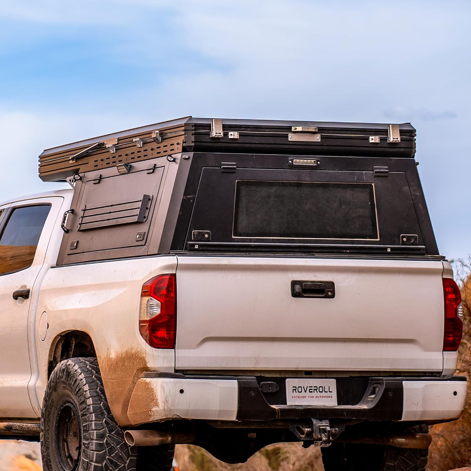 ROVEROLL truck canopy rooftop tent,ROVEROLL rooftop tent pros cons,truck bed canopy tent worth buying,best truck camper shell tent,ROVEROLL rooftop tent vs alternatives,should I buy a truck canopy tent unboxing and complete package contents