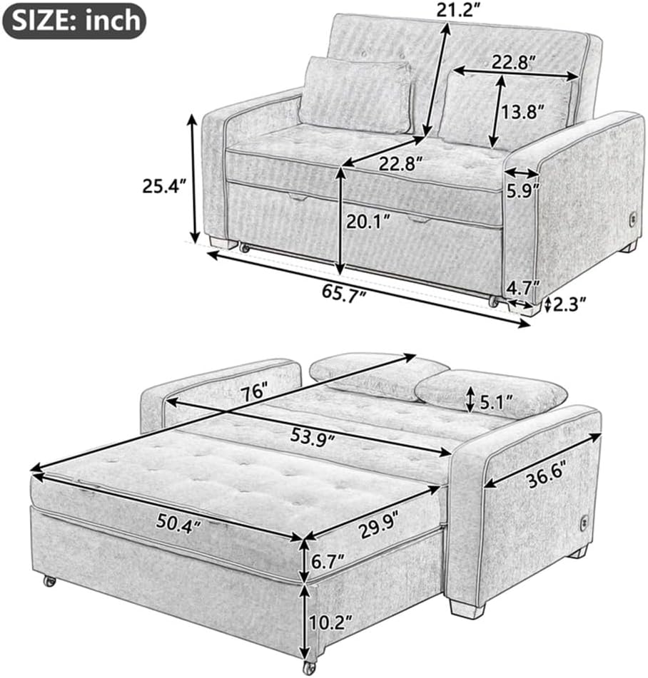 TEOYETTSF sofa bed worth it,should I buy TEOYETTSF sofa bed,TEOYETTSF sofa bed pros cons,best linen sleeper sofa,sofa bed with charging port,adjustable back sofa bed unboxing and complete package contents