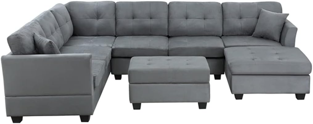 U-Style sectional sofa worth buying,U-Style sectional sofa pros cons,U-Style sofa with ottoman honest,best U-shaped sectional sofa,U-Style sofa storage ottoman,should I buy U-Style sectional - detailed features and technical specifications