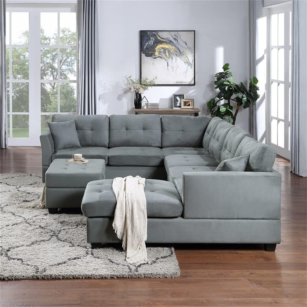 U-Style sectional sofa worth buying,U-Style sectional sofa pros cons,U-Style sofa with ottoman honest,best U-shaped sectional sofa,U-Style sofa storage ottoman,should I buy U-Style sectional performance testing and real-world results