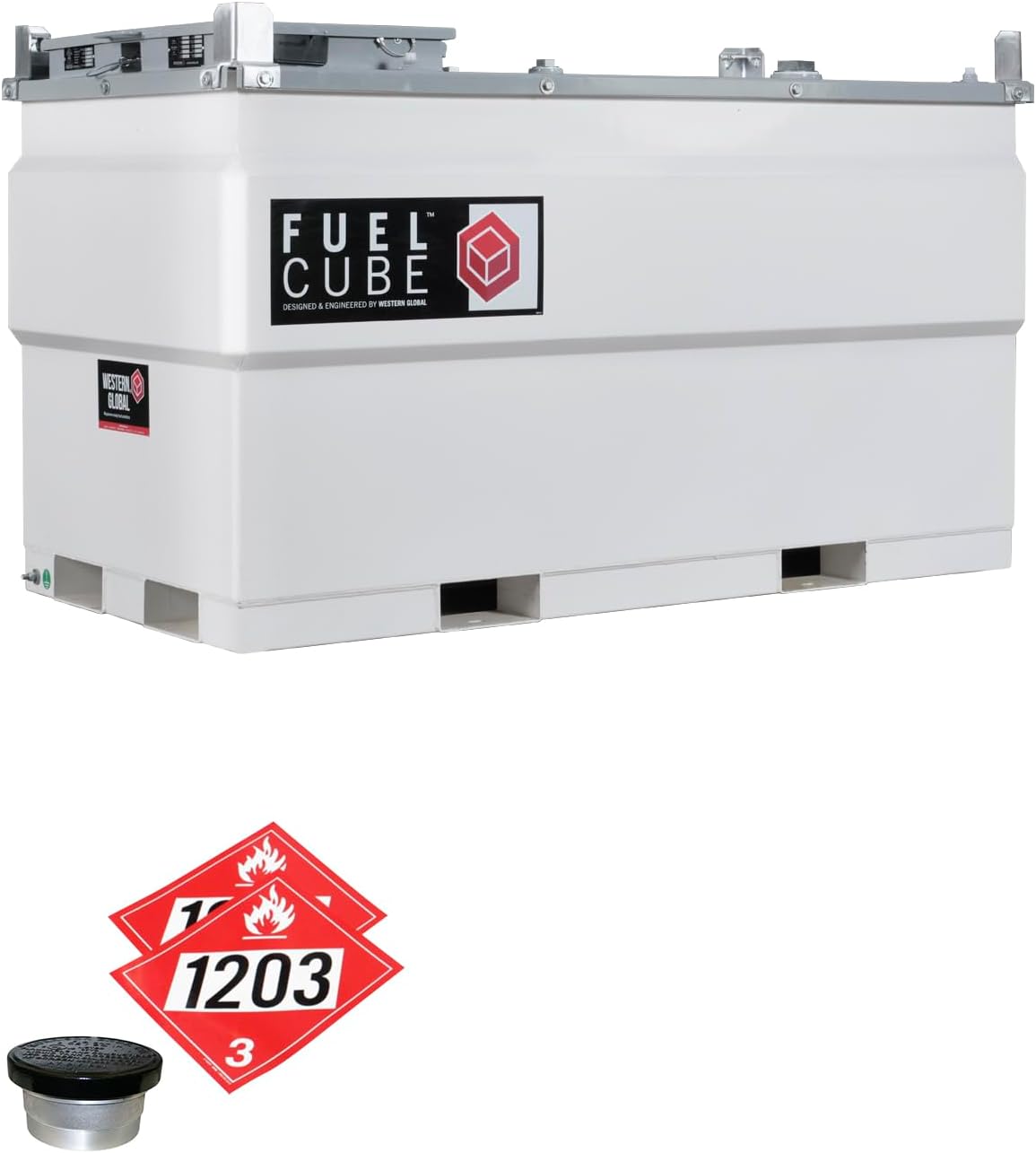 Western Global FuelCube stationary tank,should I buy a FuelCube stationary tank,double walled fuel storage tank pros cons,544 gallon gas tank for site fueling,best stationary fuel tank for construction,Western Global FuelCube value review - detailed features and technical specifications