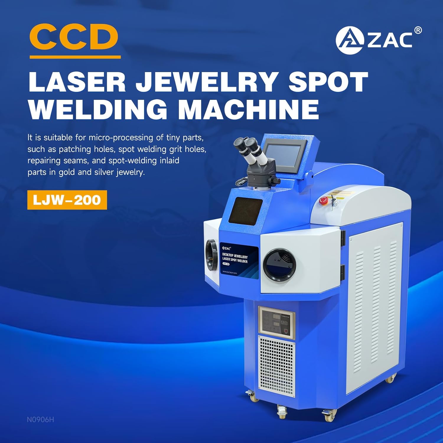ZAC 200W CCD laser jewelry spot welding machine,jewelry laser welder worth buying,CCD laser welder pros cons,best desktop jewelry spot welder,should I buy a 200W laser welder,ZAC laser welder vs alternatives unboxing and complete package contents