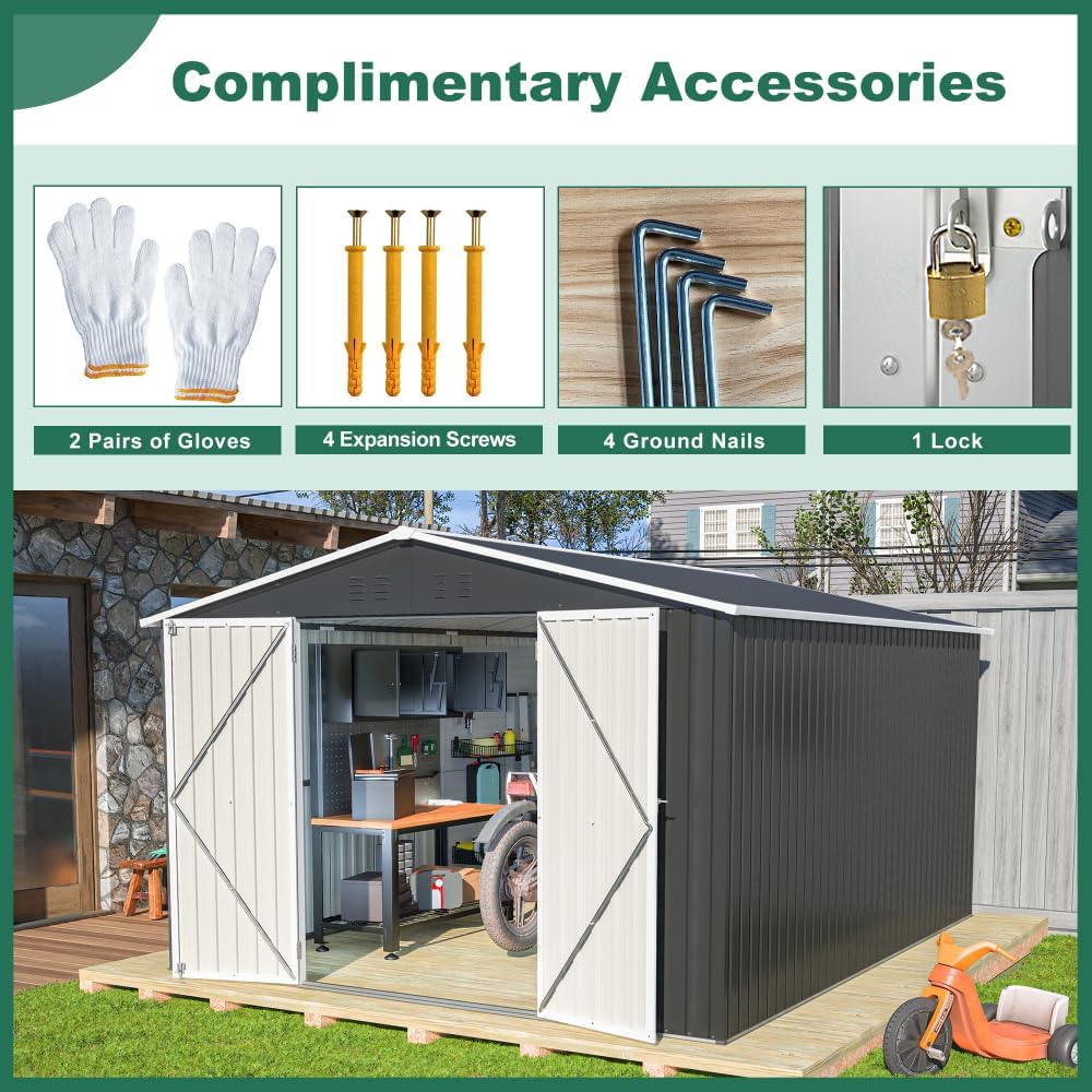 best 10x8 outdoor metal shed,10x8 metal shed worth buying,10x8 storage shed pros cons,Lafengyan shed honest opinion,metal shed vs plastic shed,should I buy a 10x8 shed performance testing and real-world results
