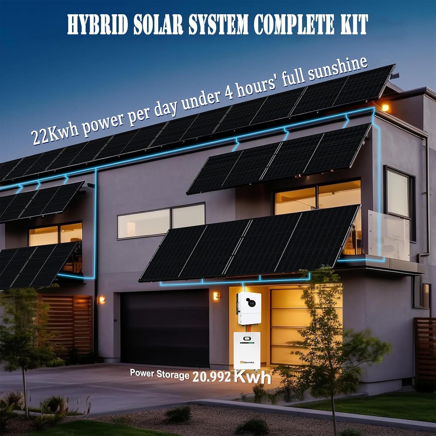 best 5.5kw hybrid solar system,5.5kw solar system worth buying,Dawnice hybrid solar system honest,5.5kw solar kit pros cons,hybrid solar system vs alternatives,should I buy a 5.5kw solar system unboxing and complete package contents