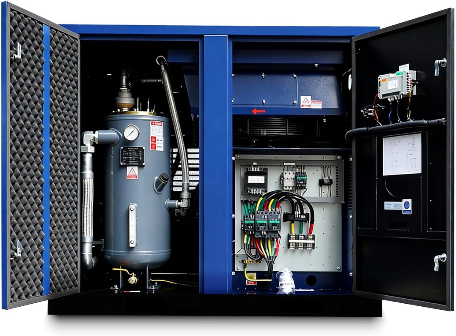 best 50hp rotary screw air compressor,50hp rotary screw air compressor pros cons,buy 50hp rotary screw air compressor industrial,50hp air compressor for heavy duty use worth it,rotary screw vs piston compressor 50hp,219 CFM 50hp air compressor commercial unboxing and complete package contents