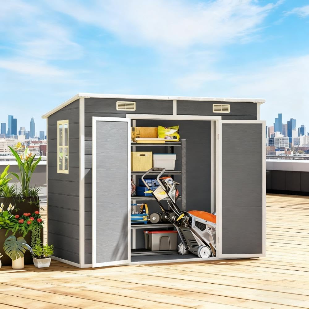 best backyard shed with floor,backyard shed worth buying,shed with integrated floor pros cons,callmego shed honest opinion,should I buy a plastic shed,backyard shed vs metal shed - detailed features and technical specifications