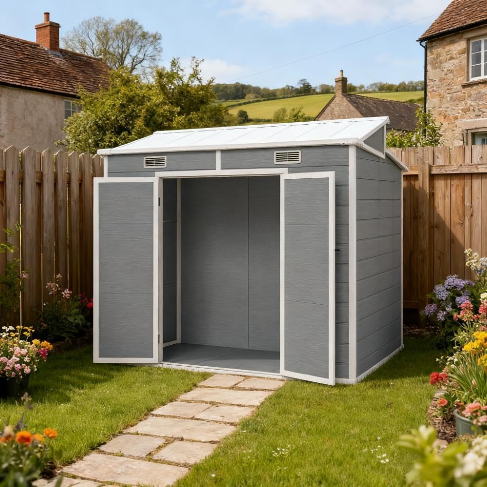 best backyard shed with floor,backyard shed worth buying,shed with integrated floor pros cons,callmego shed honest opinion,should I buy a plastic shed,backyard shed vs metal shed unboxing and complete package contents