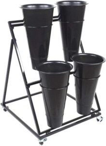 Image 1 of best flower stand with wheels