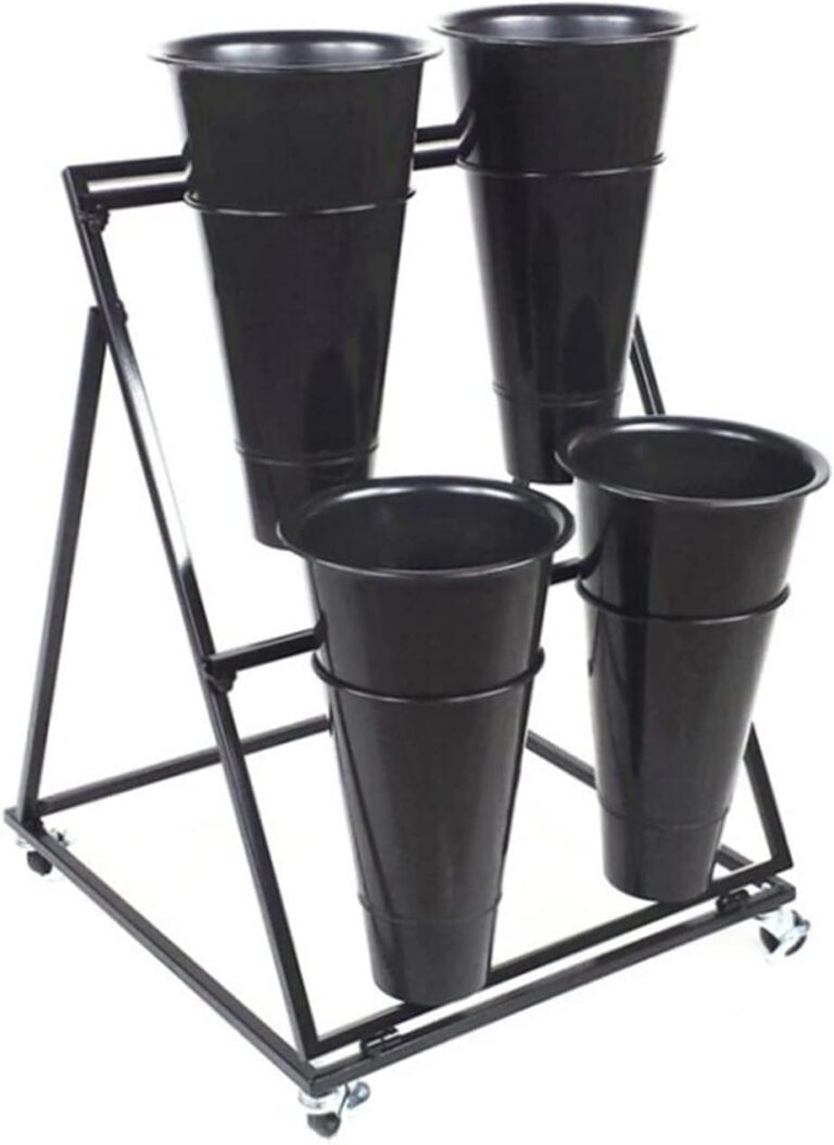 Image 1 of best flower stand with wheels