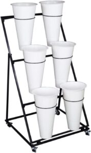Image 1 of best flower stand with wheels