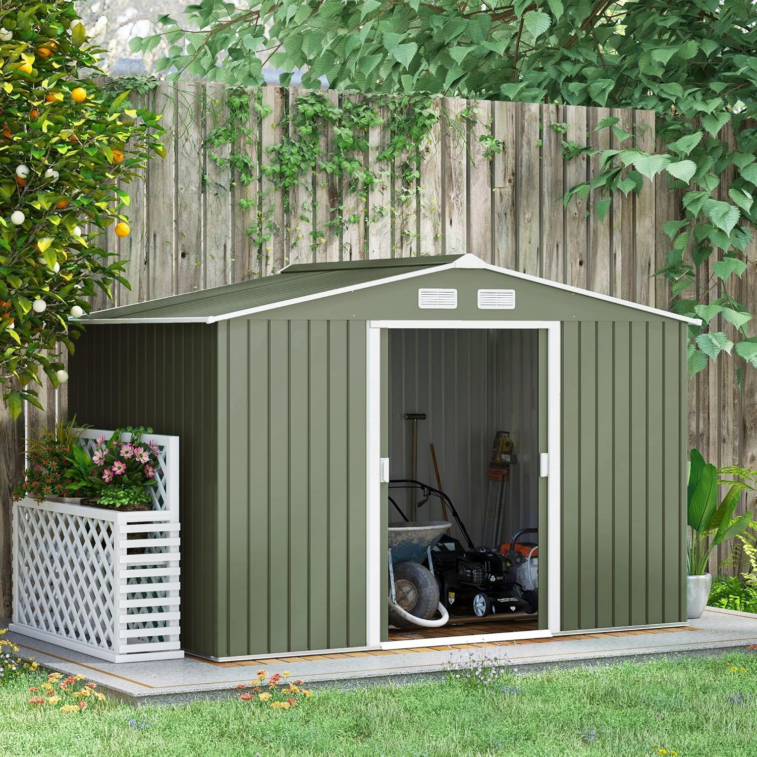 best galvanized steel garden shed,galvanized steel shed worth buying,weather resistant garden shed pros cons,should I buy a metal storage shed,galvanized steel shed vs alternatives,best outdoor tool storage shed unboxing and complete package contents