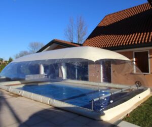 Image 1 of best inflatable swimming pool cover