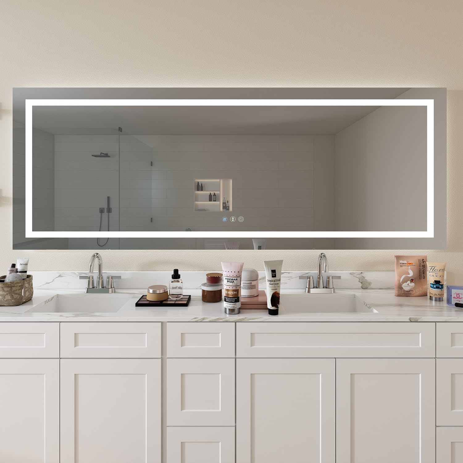 best large LED bathroom mirror,large LED bathroom mirror worth it,LED bathroom mirror pros cons,frameless anti-fog mirror buying guide,best bathroom mirror for makeup,large backlit mirror vs alternatives - detailed features and technical specifications