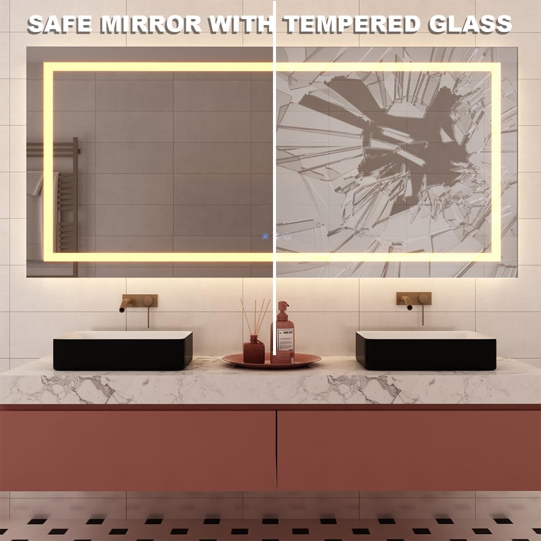 best large LED bathroom mirror,large LED bathroom mirror worth it,LED bathroom mirror pros cons,frameless anti-fog mirror buying guide,best bathroom mirror for makeup,large backlit mirror vs alternatives performance testing and real-world results