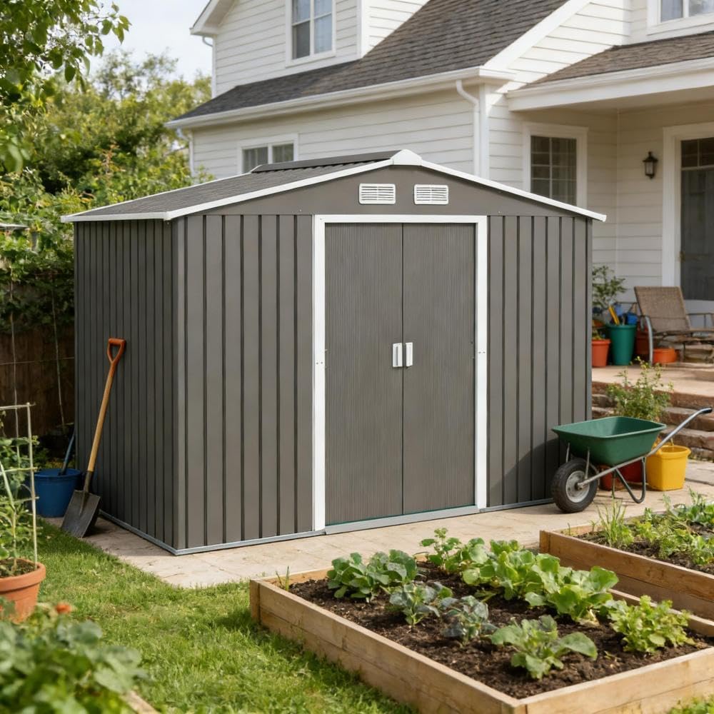 best large outdoor storage shed,large outdoor shed worth buying,steel frame storage shed pros cons,best shed for garden tools,callmego outdoor shed honest,should I buy a large storage shed - detailed features and technical specifications