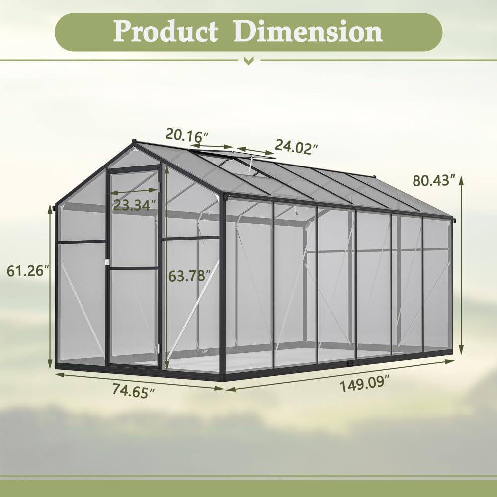 best polycarbonate greenhouse worth buying,polycarbonate greenhouse pros cons,should I buy a polycarbonate greenhouse,polycarbonate greenhouse vs alternatives,polycarbonate worth it,best greenhouse for backyard unboxing and complete package contents