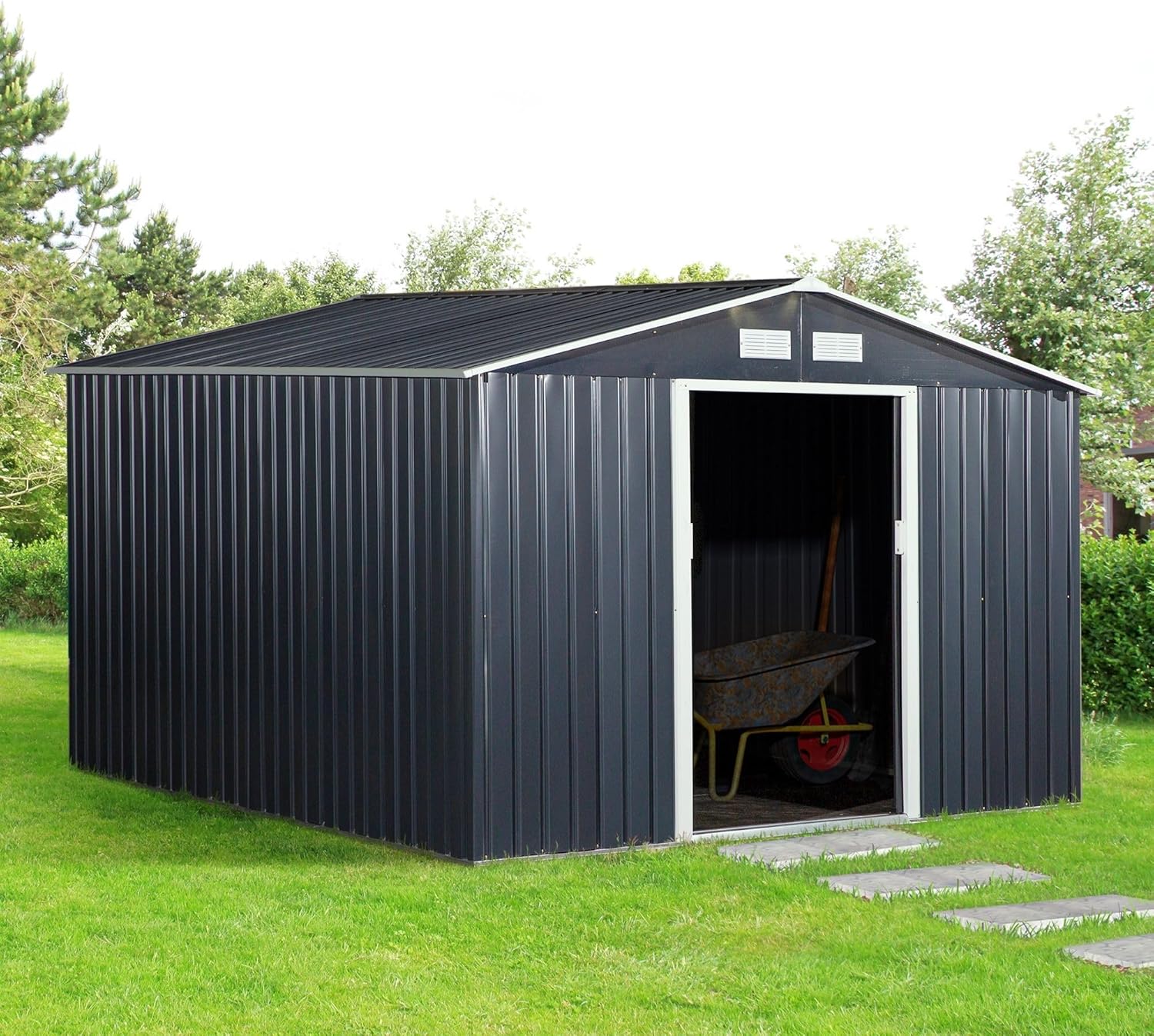best steel storage shed,steel storage shed worth buying,steel shed pros and cons,steel storage shed vs plastic,should I buy a steel shed,best garden storage shed unboxing and complete package contents