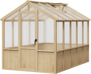 Image 1 of best wooden greenhouse for patio