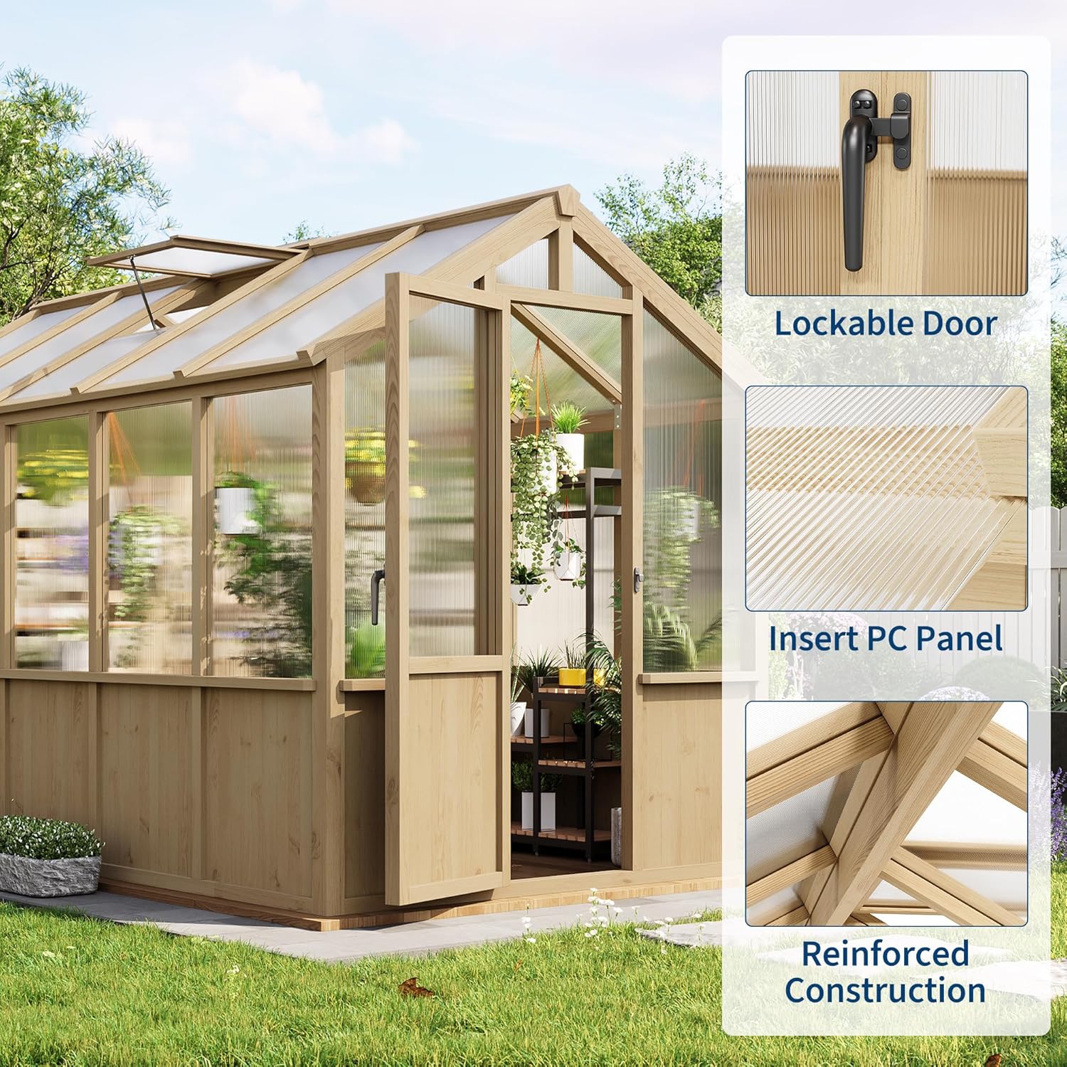 best wooden greenhouse for patio,wooden greenhouse worth buying,LALFPET greenhouse pros cons,should I buy a wooden greenhouse,spruce frame greenhouse vs alternatives,6x10 greenhouse for garden storage unboxing and complete package contents
