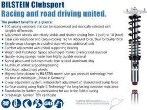 Image 1 of bilstein clubsport porsche cayman suspension kit