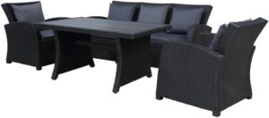 Image 1 of black wicker patio set worth it