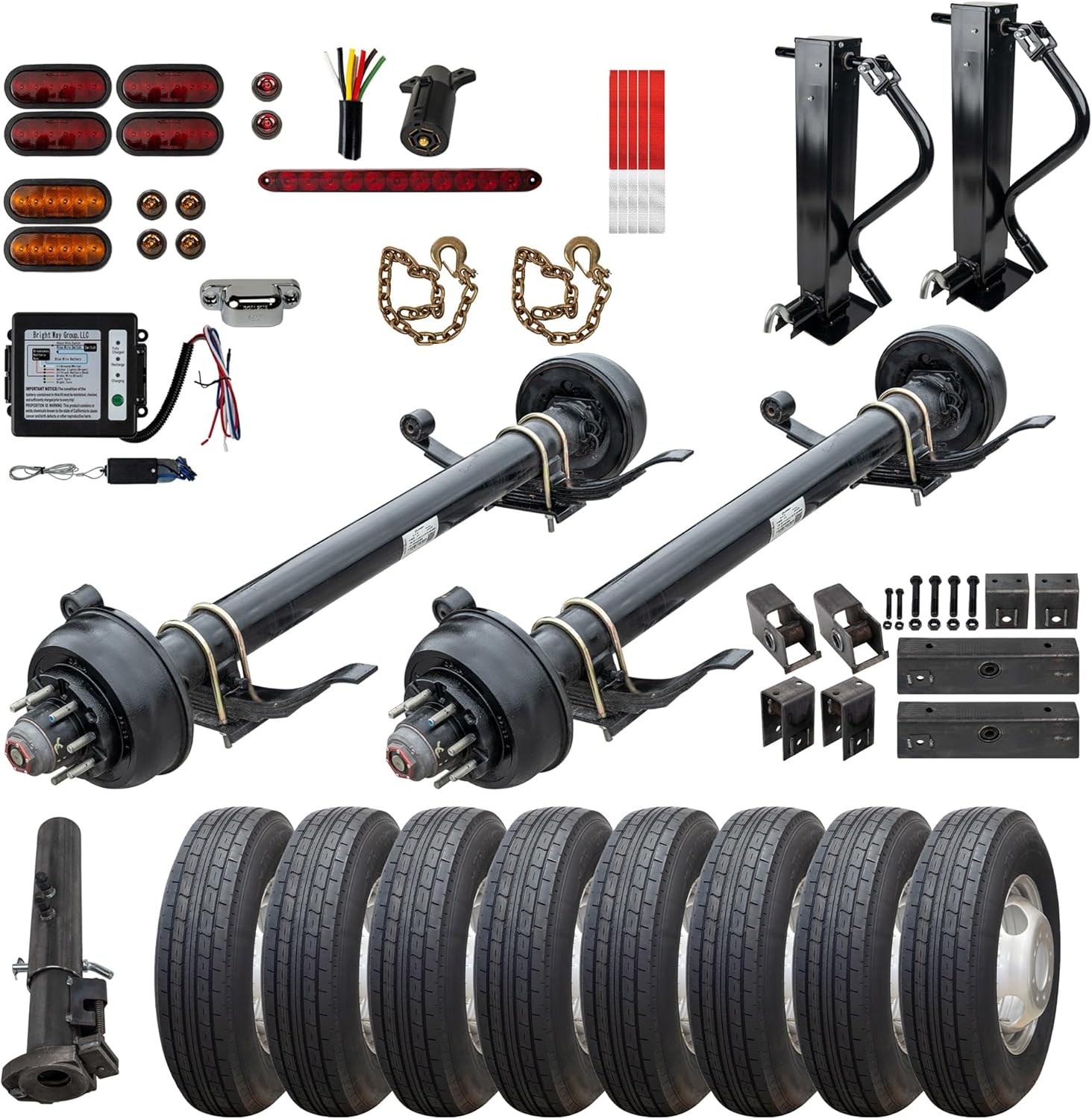 buy 10k lb gooseneck trailer parts kit,10k lb trailer parts kit worth buying,complete gooseneck trailer kit pros cons,heavy duty trailer parts kit best value,should I buy a complete trailer kit,Lippert tandem axle kit vs alternatives - detailed features and technical specifications
