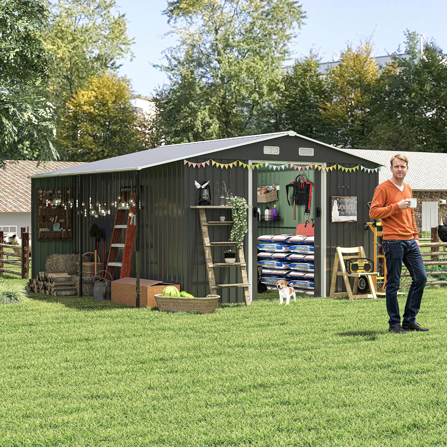 buy 10x12 metal storage shed,10x12 metal shed worth buying,best large metal garden shed,10x12 shed pros and cons,ARCOSUCU metal shed honest,10x12 shed vs other sizes - detailed features and technical specifications