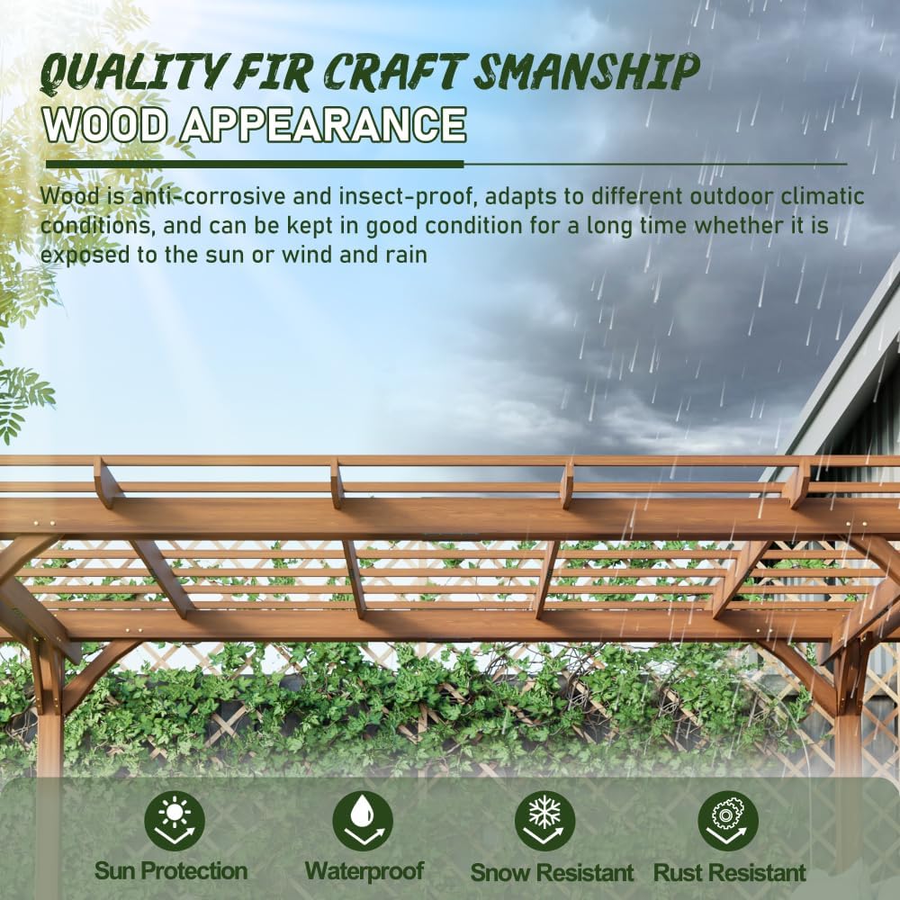 Step-by-step guide for buy 12x10 outdoor wood pergola,should I buy a wooden grape pergola,12x10 pergola pros cons,wood pergola worth buying,best outdoor plant support structure,Aiamm pergola honest assessment - complete tutorial