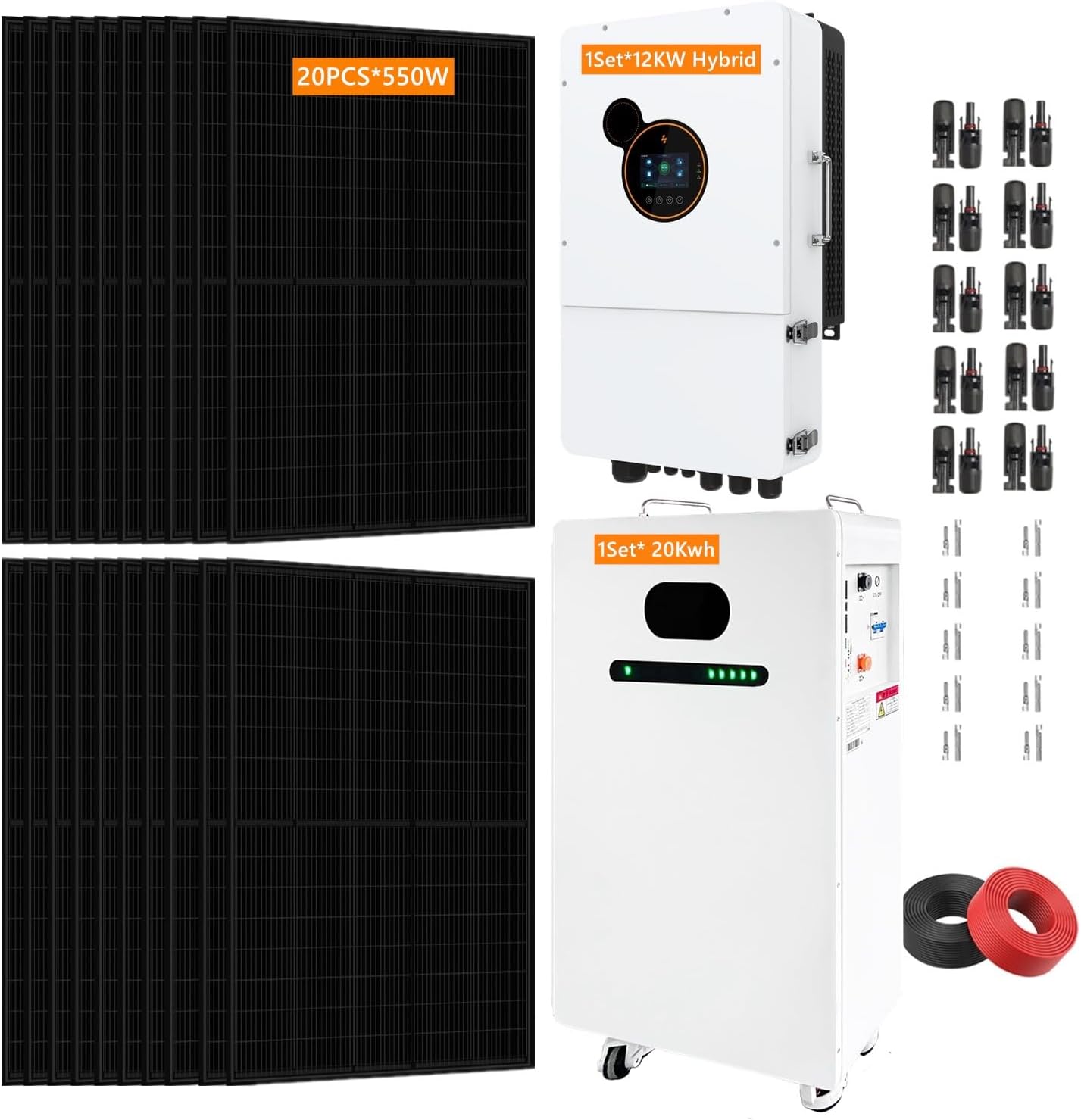 buy 20kwh hybrid solar power system,20kwh solar system worth buying,best hybrid solar power kit,Dawnice solar system honest,20kwh solar system pros cons,hybrid solar system vs off-grid - detailed features and technical specifications