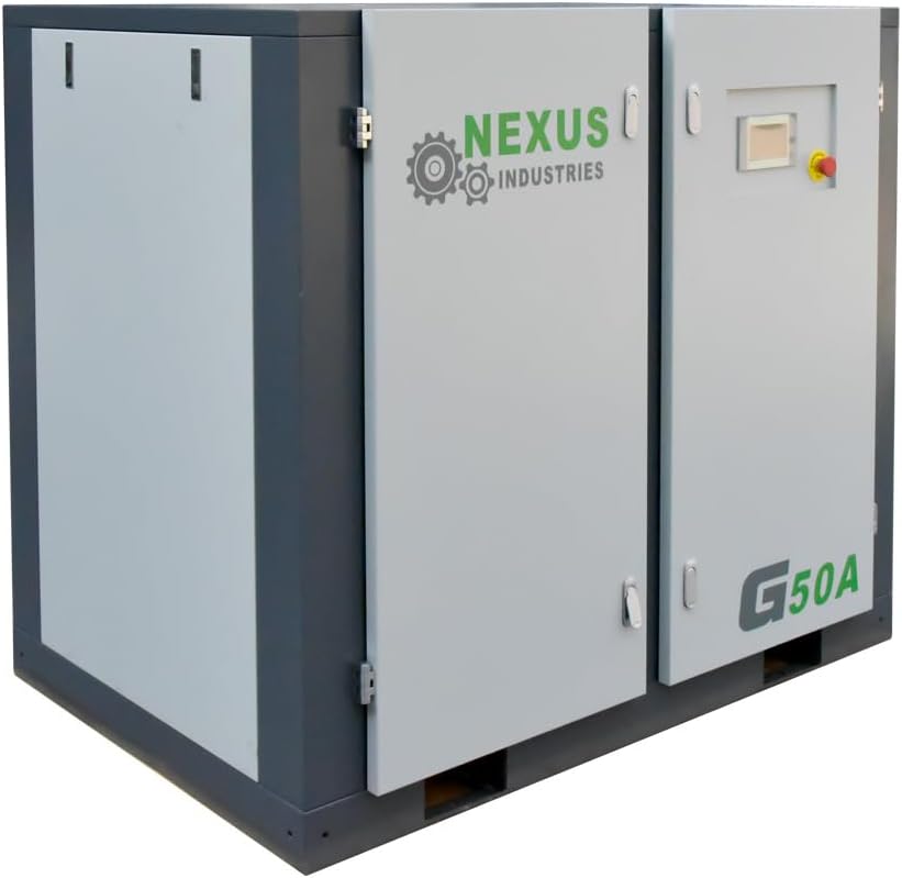 buy 50HP rotary screw air compressor,industrial screw compressor 208CFM worth it,50HP rotary screw vs piston air compressor,230V rotary air compressor heavy duty,automated screw compressor for factory use,buy durable industrial air compressor online unboxing and complete package contents