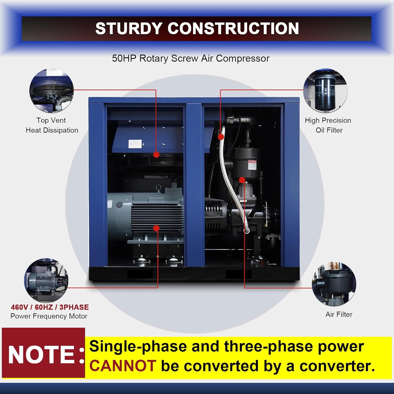 buy 50hp rotary screw air compressor,50hp air compressor worth buying,best 50hp rotary screw air compressor,50hp screw compressor pros cons,should I buy 50hp rotary screw compressor,50hp vs 40hp rotary screw compressor performance testing and real-world results