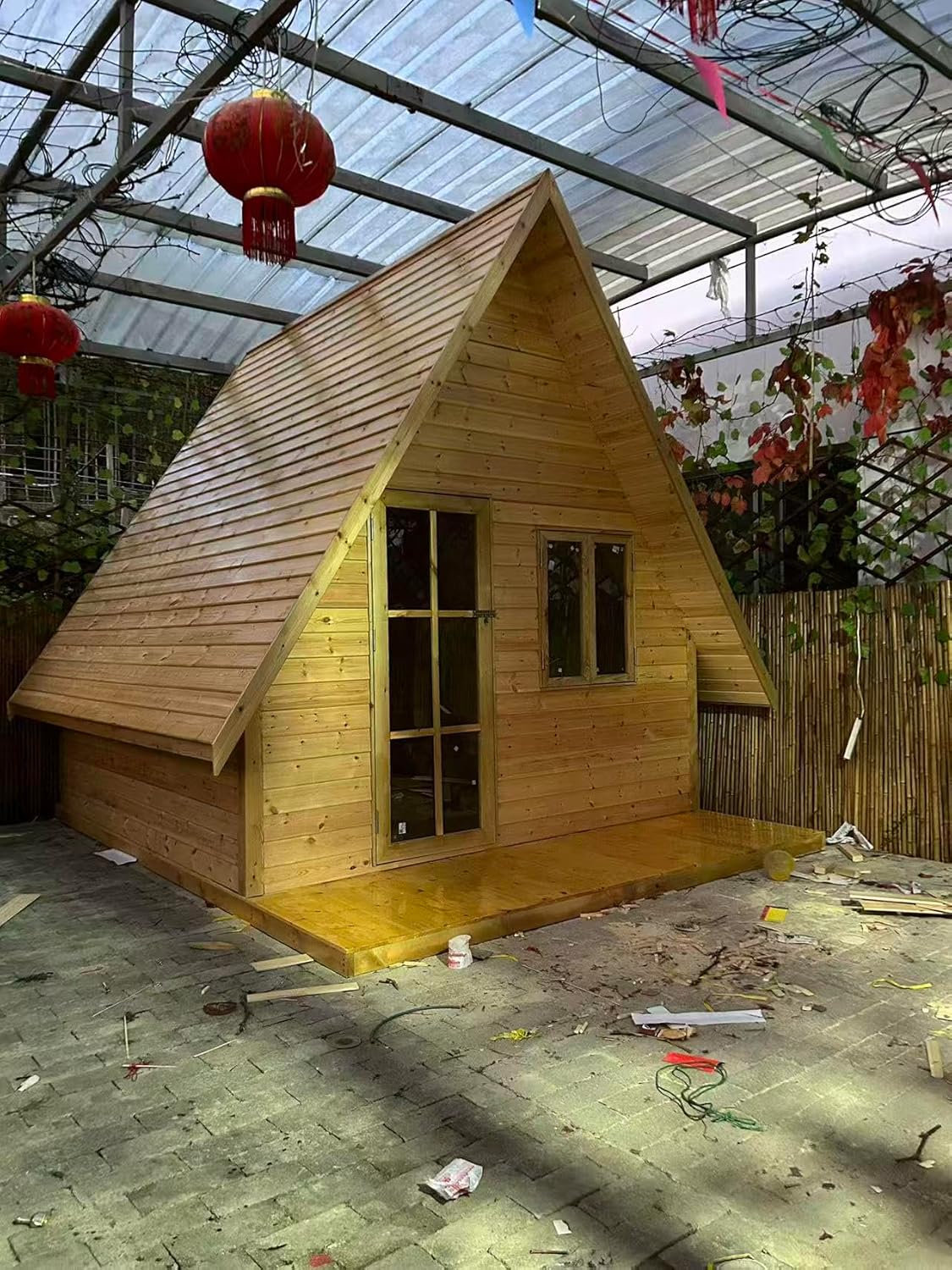 buy A-frame wooden cabin,A-frame cabin worth buying,best outdoor wooden cabin,A-frame cabin pros cons,should I buy an A-frame cabin,A-frame cabin vs shed unboxing and complete package contents